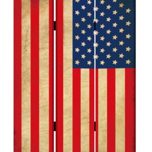 1 x 48 x 67 Yellow Wood Shutter - Screen