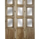 1 x 39 x 63 Brown Wood Photo  Screen