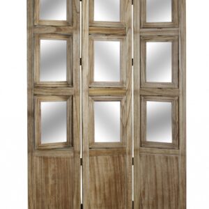 1 x 39 x 63 Brown Wood Photo  Screen