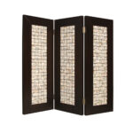 1″ x 71″ x 84″ Brown Wood  Screen