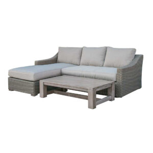 118.56" X 31.59" X 14.82" Brown 6-Piece Patio Conversation Set with Cushions and Storage Boxs
