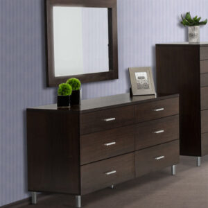 34 X 3 X 50 White Glass Mirror