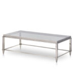 18′ Steel and Glass Coffee Table