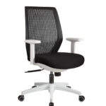 Modern Black and White Office Chair