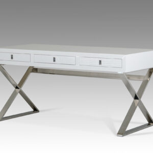 79'' X 80''  X 47'' Modern California King Beige High Gloss Bed