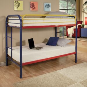76 X 80 X 60 Gray Stainless Steel King Bed