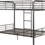 79′ X 57′ X 65′ Gunmetal Metal Tube Full Over Full Bunk Bed