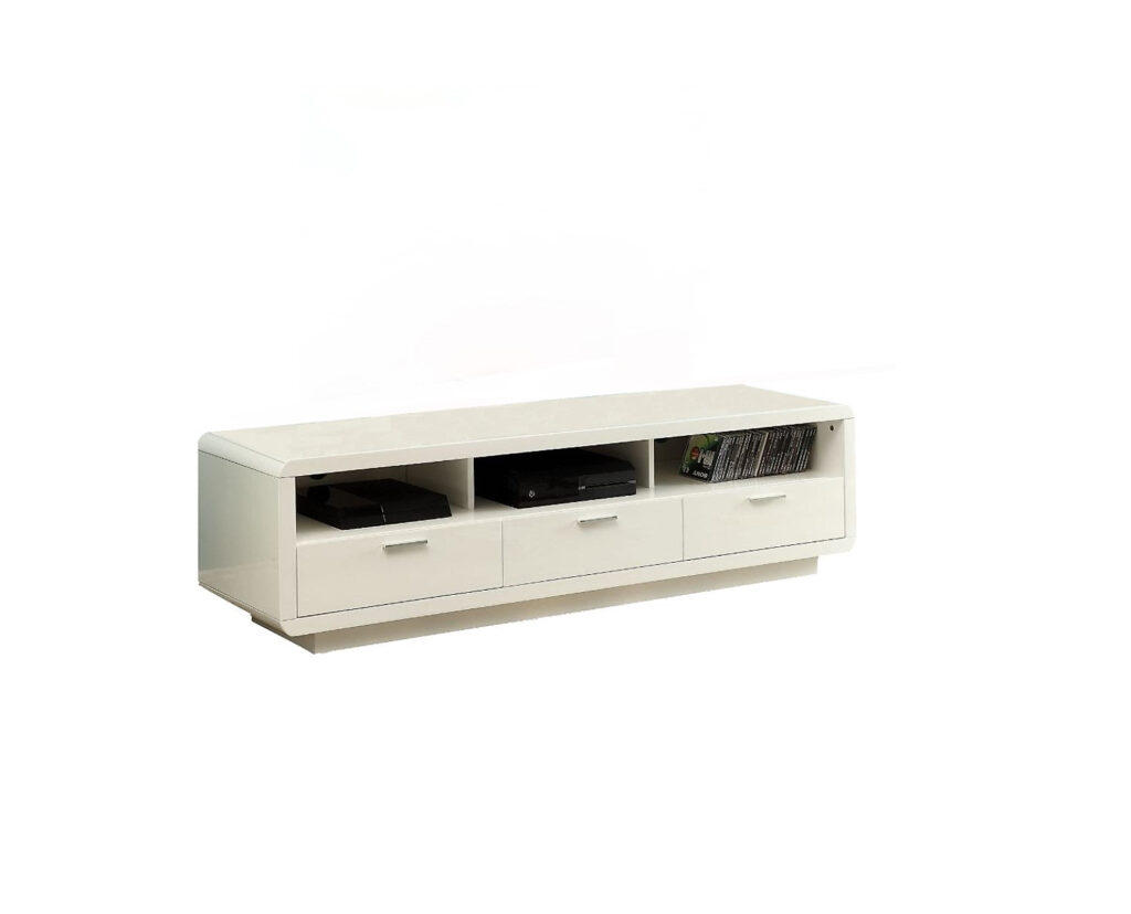 63′ X 18′ X 18′ White Mdf Tv Stand