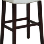 20′ X 15′ X 30′ 2pc White And Espresso Bar Stool