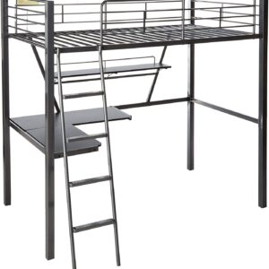 78' X 56' X 67' Twin Over Full Black Bunk Bed