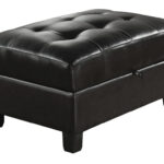 38′ X 26′ X 18′ Espresso Bonded Leather Match Ottoman With Storage