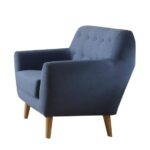 35′ X 31′ X 35′ Blue Linen Chair