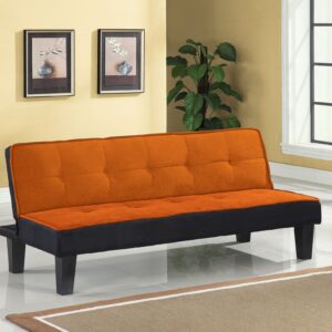 Adjustable Sofa, Black Linen - Foam, Memory Foam, Simian Black Linen