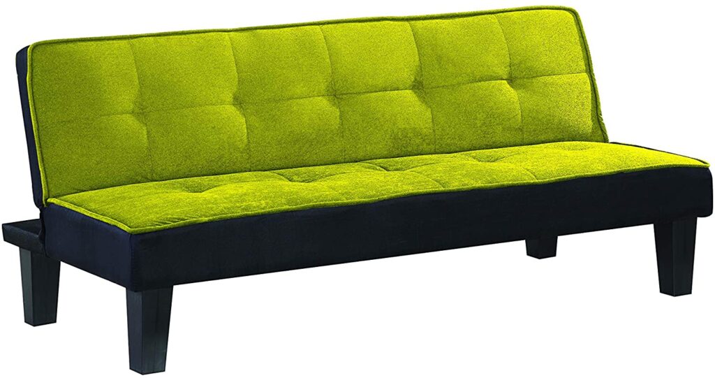 66′ X 29′ X 28′ Green Flannel Fabric Adjustable Couch