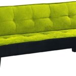 66′ X 29′ X 28′ Green Flannel Fabric Adjustable Couch