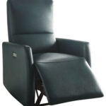 28″ X 37″ X 40″ Blue Leather-Aire Power Motion Recliner