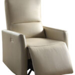 28′ X 37′ X 40′ Beige Leather-Aire Power Motion Recliner