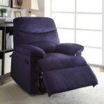 Arcadia Recliner , Blue Woven Fabric