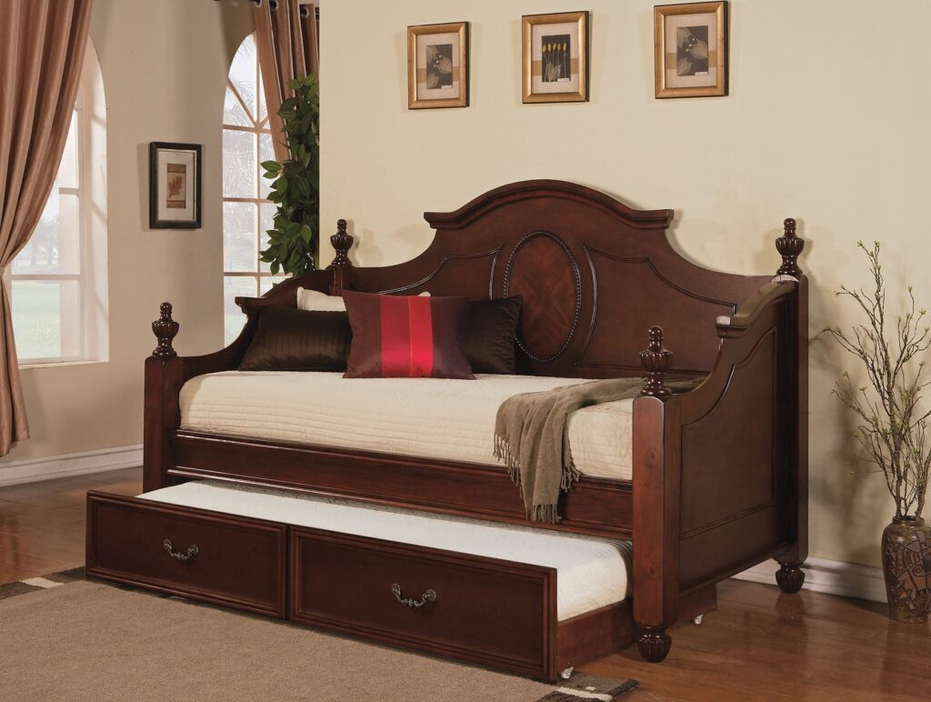 77′ X 41′ X 12′ Twin  Cherry Pine Wood Trundle