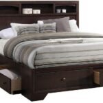 Rich Espresso Finish King Bed With Storage