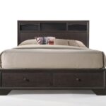 Rich Espresso Finish Queen Bed With Storage