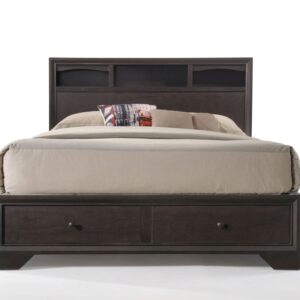 Black Upholstered Twin Platform Bed
