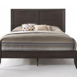 84'' X 87''  X 40''  Modern California King Gray High Gloss Bed