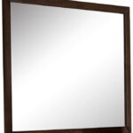 Espresso Wooden Rectangular Vanity Mirror
