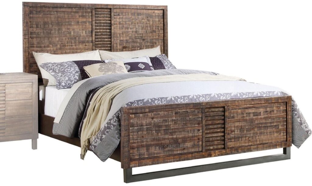 87′ X 64′ X 56′ Reclaimed Oak Queen Bed