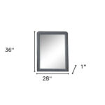 Light Gray Upholstered Vanity Mirror