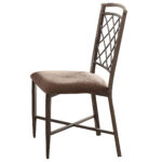 23′ X 18′ X 38′ 2pc Fabric And Antique Side Chair