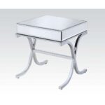 21′ X 21′ X 22′ Mirrored Top And Chrome End Table