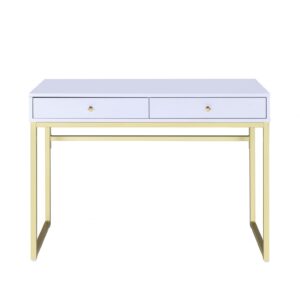 White Platform King Bed with Two Nightstands