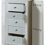 18′ X 12′ X 38′ White Jewelry Armoire