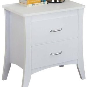 White Vintage Look Newspaper and Magazine Rack With Clock