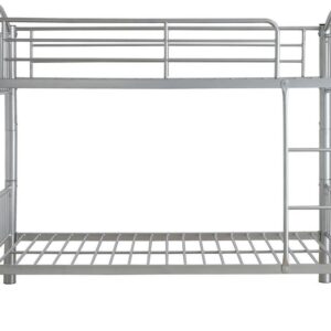 78' X 41' X 60' Twin Over Twin Silver Metal Tube Bunk Bed