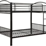 78′ X 56′ X 67′ Black Metal Full Over Full Bunk Bed