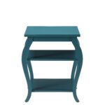 Pop of Color Bow Leg Square End or Side Table