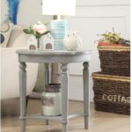 24′ X 24′ X 24′ Antique Slate Solid Wood End Table