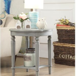 21' X 21' X 22' Mirrored Top And Chrome End Table