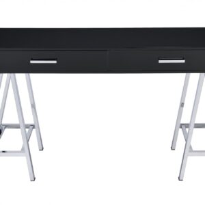 30" White MDF Extendable Dining Table