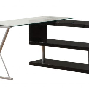 White Platform King Bed with Two Nightstands