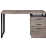 47′ X 22′ X 28′ Gray Oak Pvc Desk