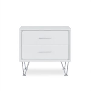 18" Superb Black High Gloss Nightstand