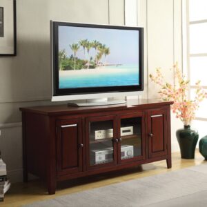 23.75" Particle Board Laminate and MDF TV Stand with Storage