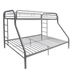78' X 41' X 60' Twin Over Twin Silver Metal Tube Bunk Bed