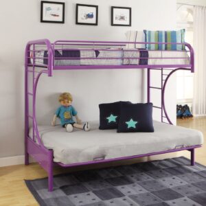 78' X 41' X 60' Twin Over Twin Silver Metal Tube Bunk Bed