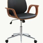 26′ X 22′ X 34′ Black And Walnut Office Chair