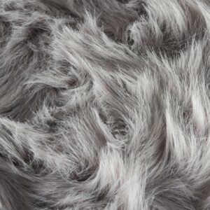 15" x 15" x 2" Gray Brisa Sheepskin Square  Chair Pad