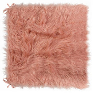 15" x 15" x 2" Gray Brisa Sheepskin Square  Chair Pad
